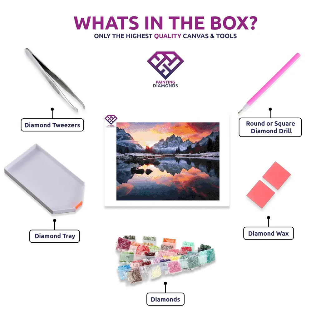 Alpine Reflection - 5D Diamond Painting Kit