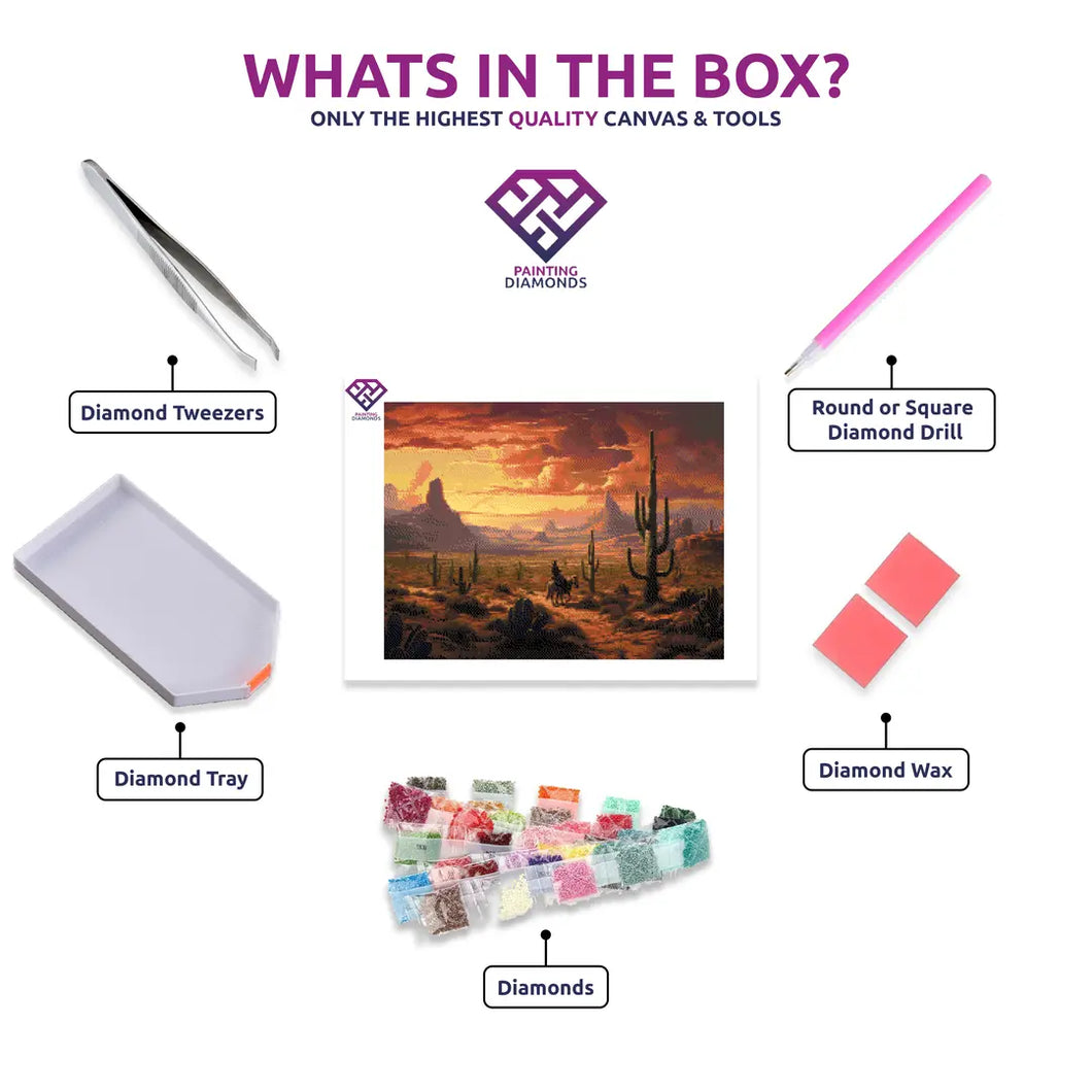 American Wild West - 5D Diamond Painting Kit