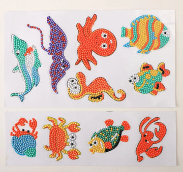 Ocean Animals - Diamond Painting Sticker Kit