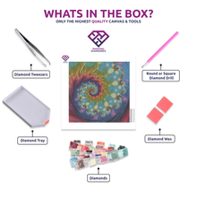 Rainbow Kaleidoscope - 5D Diamond Painting Kit