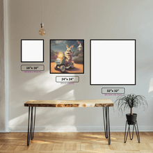 Easter Bunny on a Tractor - 5D Diamond Painting Kit