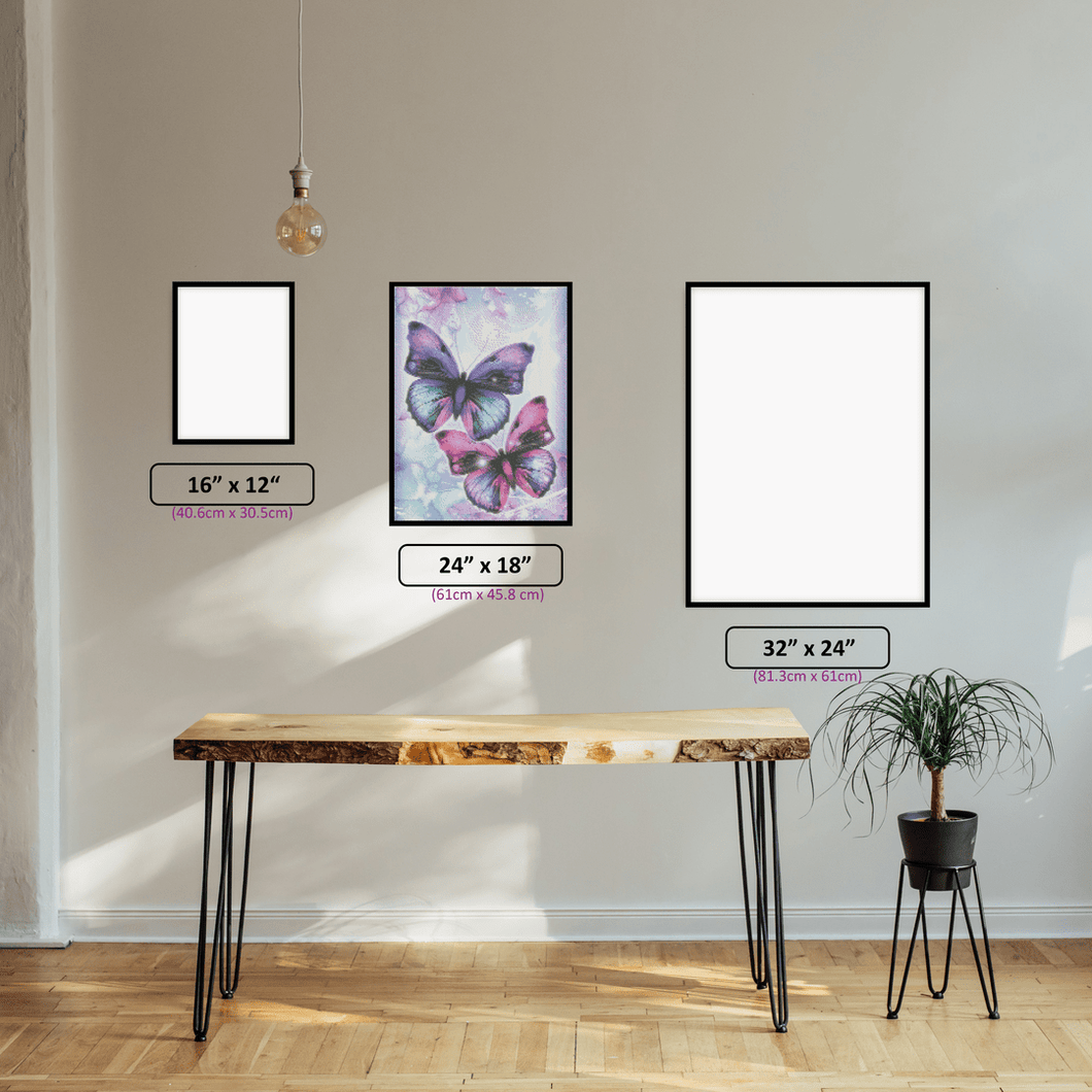 Colourful Butterfly #3 - 5D Diamond Painting Kit