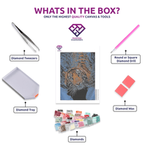 Swimming Tiger - 5D Diamond Painting Kit