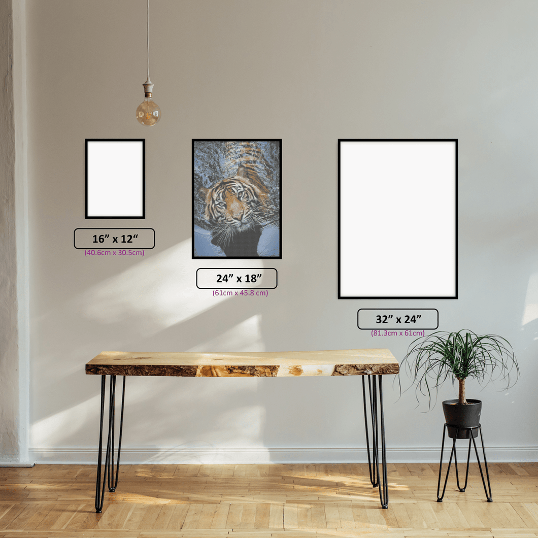 Swimming Tiger - 5D Diamond Painting Kit