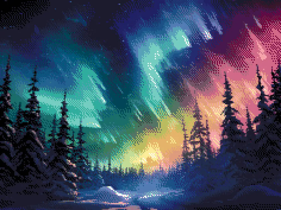 Aurora Borealis - 5D Diamond Painting Kit