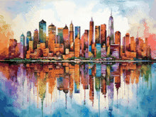 Colourful Cityscape - 5D Diamond Painting Kit