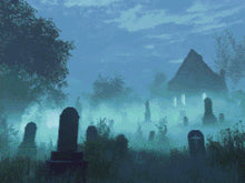 Ghostly Graveyard Mist - Diamond Painting Kit