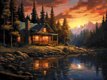 Lakeside Cabin - 5D Diamond Painting Kit