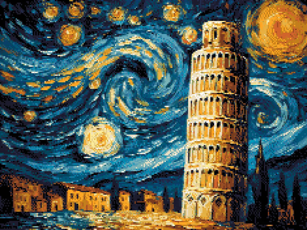 Leaning Tower of Pisa – Diamond Painting Kit