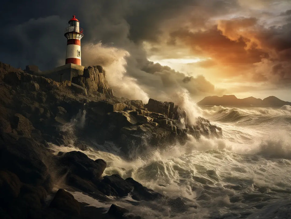 Lighthouse Vigil - 5D Diamond Painting Kit