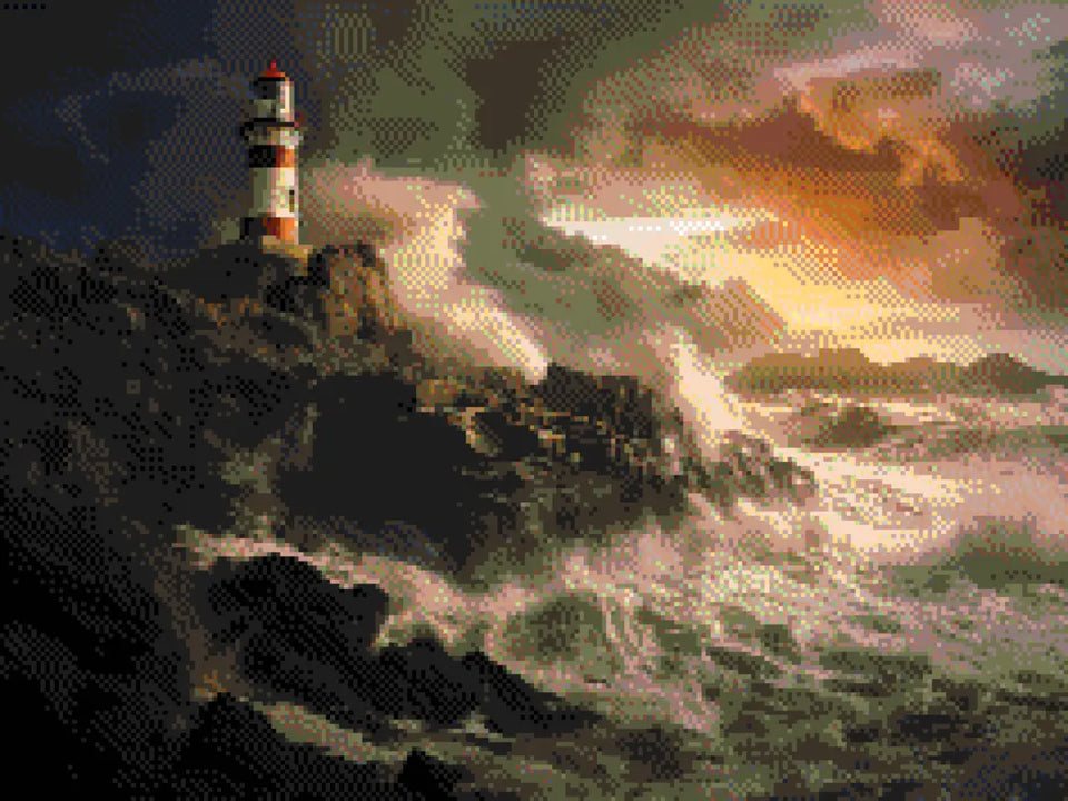 Lighthouse Vigil - 5D Diamond Painting Kit