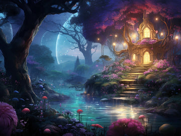 Moonlit Garden - 5D Diamond Painting Kit