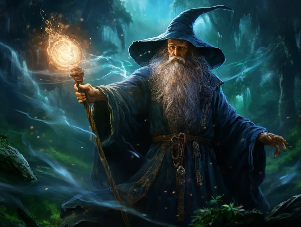 Mysterious Wizard - 5D Diamond Painting Kit