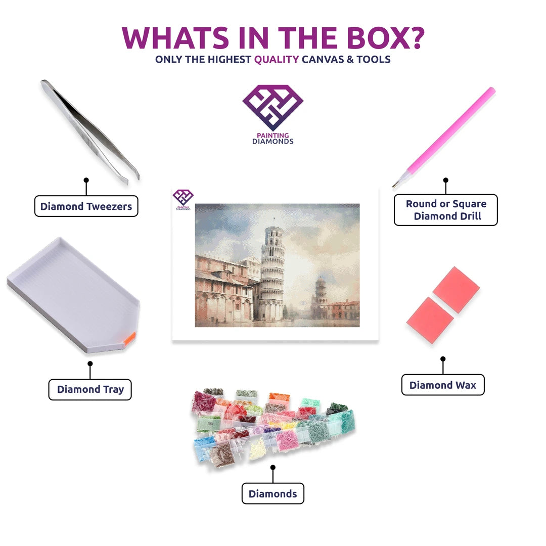 Pisa Pastels - 5D Diamond Painting Kit