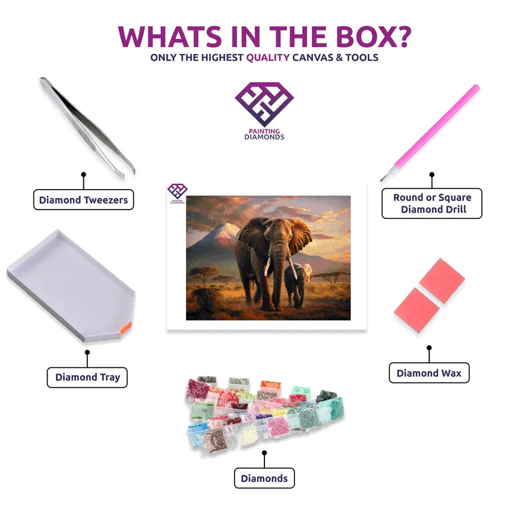 Savannah Guardians - 5D Diamond Painting Kit