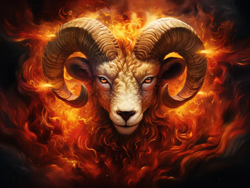 Aries' Fiery Spirit - 5D Diamond Painting Kit