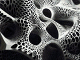Black and White Depth artwork shown as a completed diamond painting preview