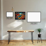 Butterfly Mosaic diamond painting displayed in a room setting