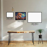Chinese Dragon Delight diamond painting displayed in a room setting