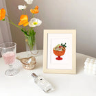 Christmas Desserts mini diamond painting design displayed in a decorative room setting