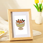 Framed Christmas Desserts mini diamond painting artwork presented as finished decor