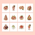 Christmas Treats & Sweets twelve-pack mini diamond painting set with all designs