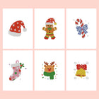 Classic Christmas Icons six-pack mini diamond painting set with all designs