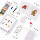 What's included with the Classic Christmas Icons six-pack mini diamond painting set