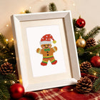 Framed Classic Christmas Icons mini diamond painting artwork presented as finished decor