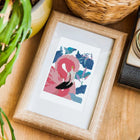 Framed Colourful Animal Friends mini diamond painting artwork presented as finished decor