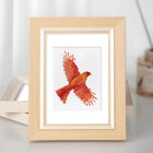 Framed Colourful Birds mini diamond painting artwork presented as finished decor
