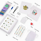 What's included with the Colourful Teapots twelve-pack mini diamond painting set
