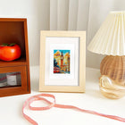 Colourful Travel Postcards mini diamond painting design displayed in a decorative room setting
