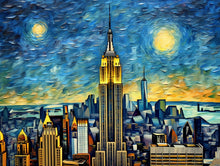 Starry Empire State - 5D Diamond Painting Kit