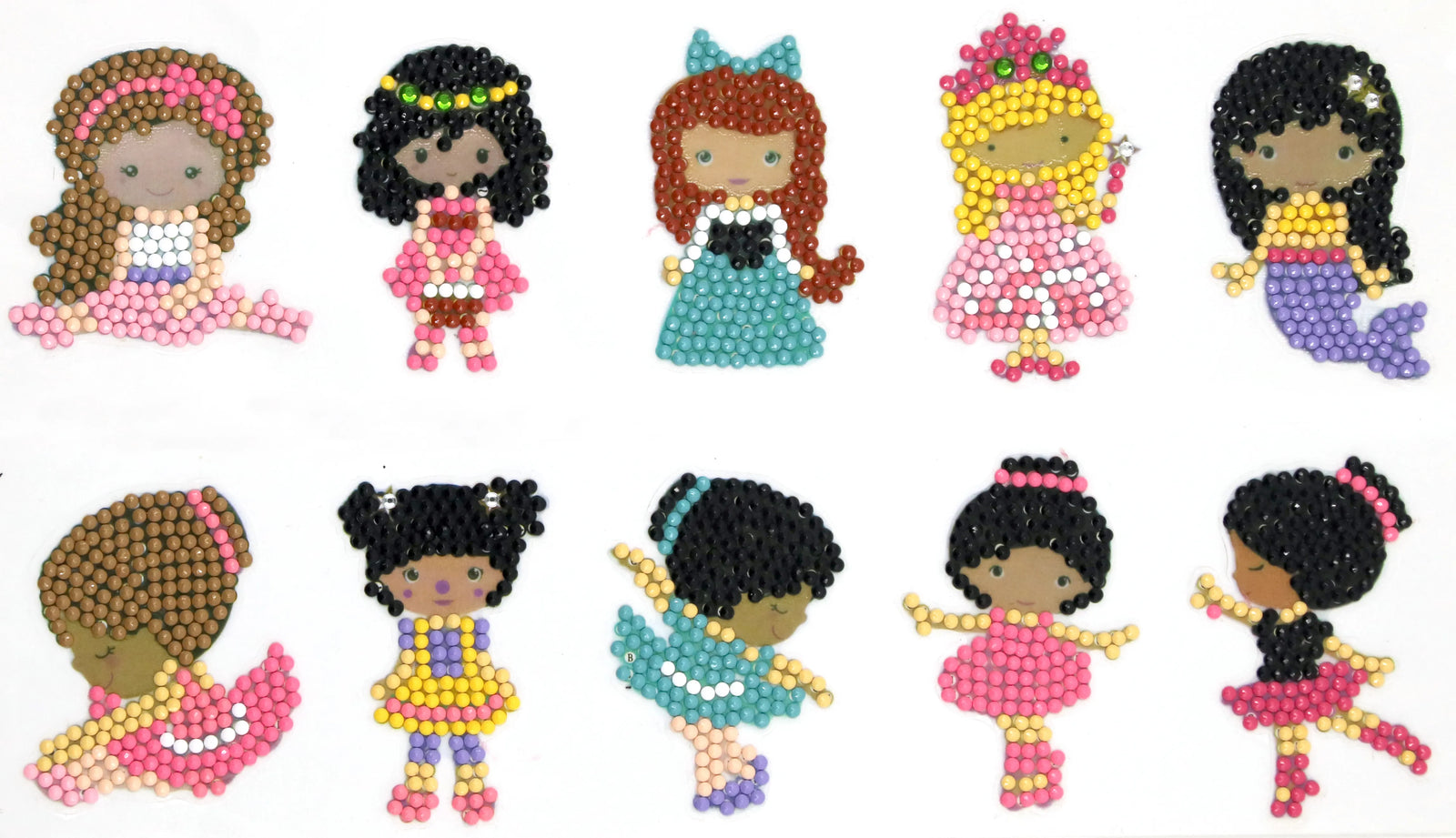 Fairytale Princesses & Mermaids - Diamond Painting Sticker Kit