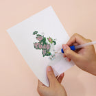 Applying drills to a Floral Arrangements mini diamond painting design