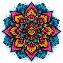 Floral Mandala Bliss - Diamond Painting Kit