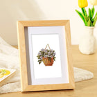 Completed Garden Gifts & Florals mini diamond painting shown as framed decor