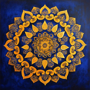 Golden Mandala Glow - Diamond Painting Kit