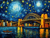 Starry Harbour Bridge - 5D Diamond Painting Kit