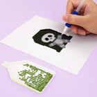 Close-up of drills being placed on a Kawaii Halloween Creatures mini diamond painting design