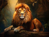 Leo's Regal Majesty - 5D Diamond Painting Kit