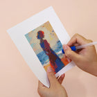 Applying drills to a Modern Abstract Landscapes mini diamond painting design