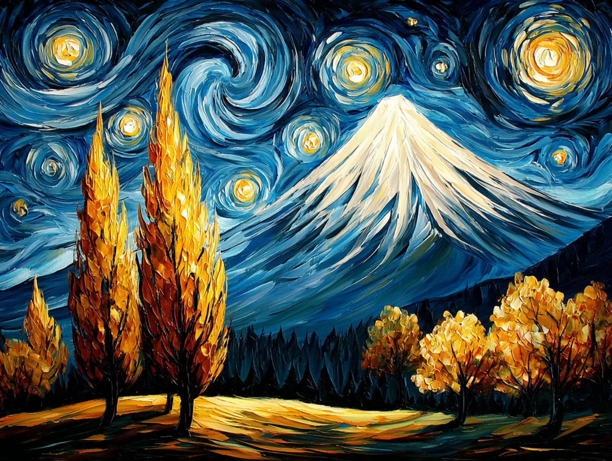Mount Fuji in Autumn – Diamond Painting Kit