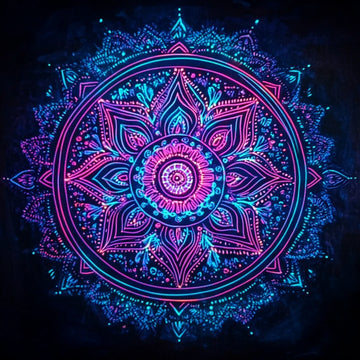 Neon Mandala Light - Diamond Painting Kit