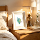 Framed Ocean Coral & Shells mini diamond painting artwork presented as finished decor