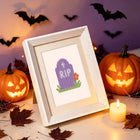 Framed Pastel Halloween Cuties mini diamond painting artwork presented as finished decor