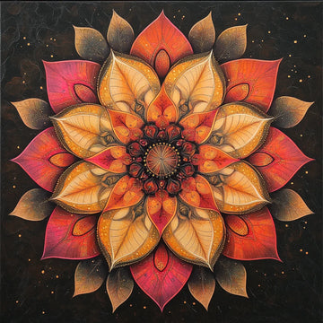 Petal Mandala Radiance - Diamond Painting Kit