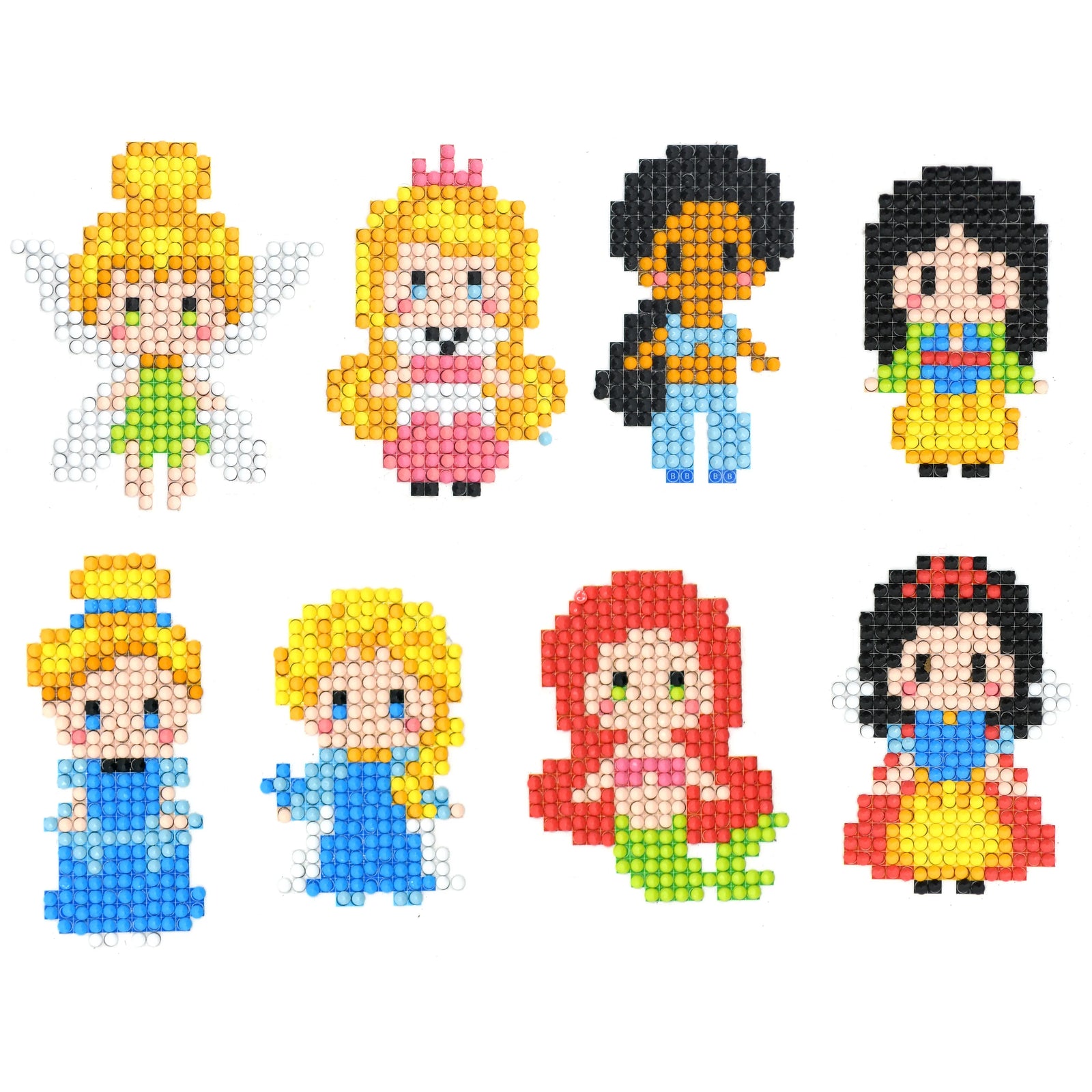 Pixel Fairytale Characters - Diamond Painting Sticker Kit