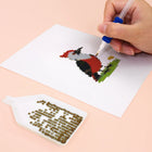 Close-up of drills being placed on a Safari Animal Friends mini diamond painting design